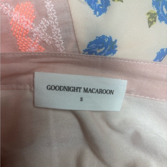 Anthropologie Embroidered Ruffle Pink Tunic Boho Mini Dress Coastal Cowgirl Sz S - Picture 10 of 12